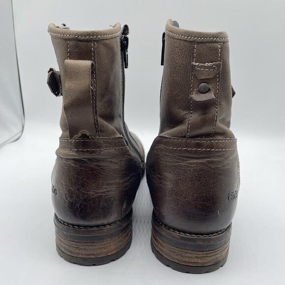 Taos Convoy Ankle Boots Women’s Size EU 41 US 10-10.5 Brown Leather Booties - Picture 6 of 13